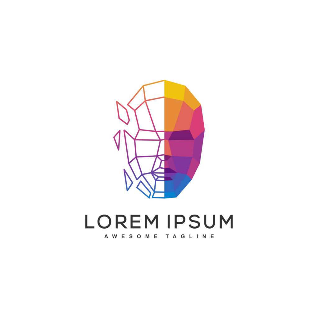 Current image: Logo design highlighting strong color contrast to create visual impact and brand distinction