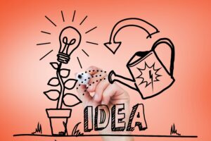 Entrepreneur brainstorming business ideas for 2025